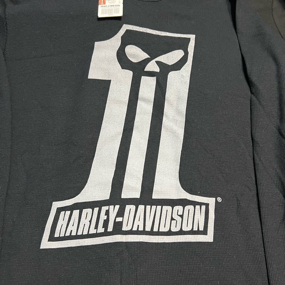 Harley-Davidson Black Thermal Tee MUSEUM Milwaukee, WI 2021
